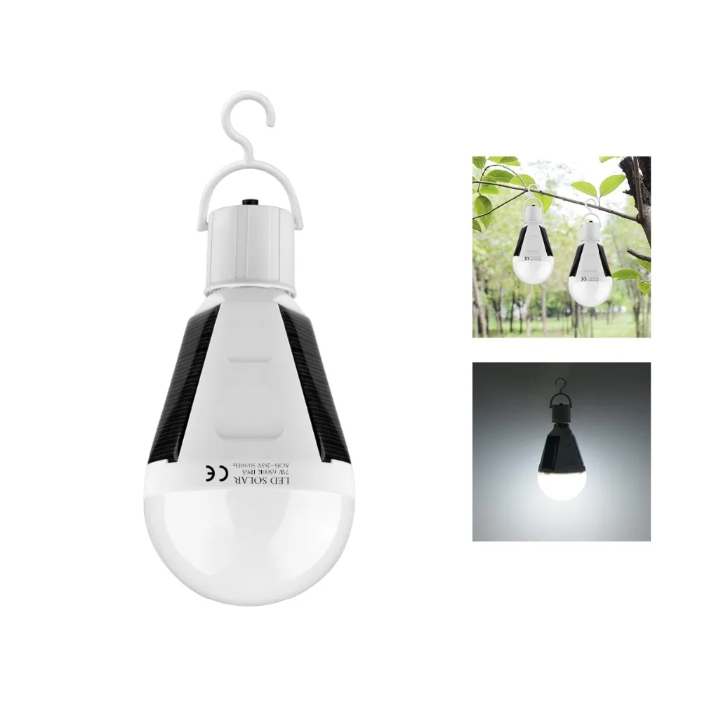 

Solar Rechargeable LED Portable Lantern 7W 12W E27 Outdoor LED Solar light waterproof Garden lamp For Camping Emergency lighting