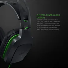 Razer Electra 3.5mm Gaming Headset Virtual 7.1 Surround Sound With Detachable Mic 40 Mm Drivers Headphone For Pc/xbox One/ps4 - & Headphones -