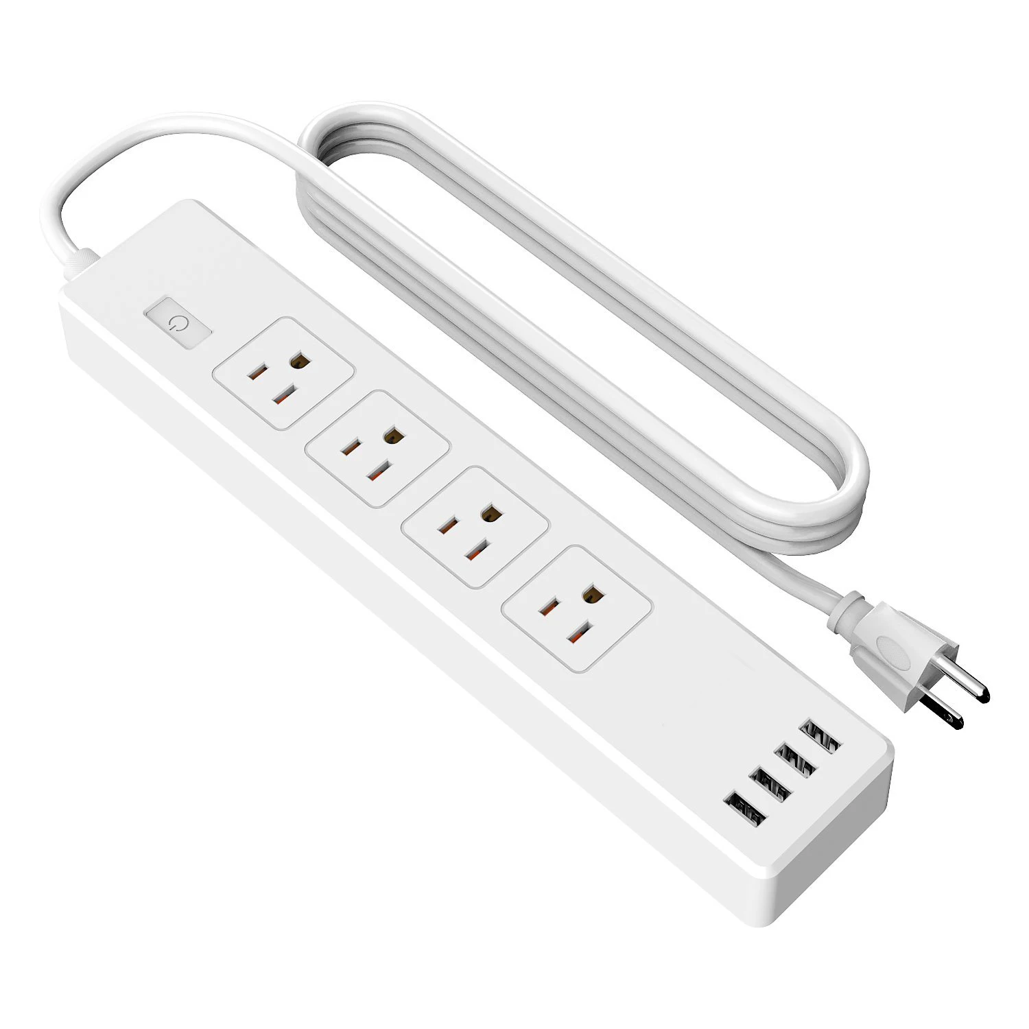 Мульти WiFi Smart power Strip стабилизатор напряжения 4 AC электрические розетки США розетка с USB Домашний Комплект работа с Alexa Google домашняя вилка