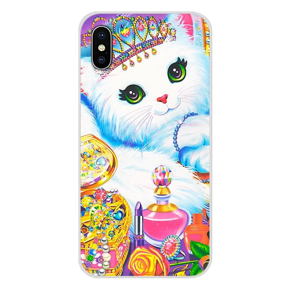 Чехол на заказ для Apple iPhone X XR XS MAX 4 4S 5 5S 5C SE 6 6S 7 8 Plus ipod touch 5 6 Rainbow Lisa Frank tiger horse dog Cat - Цвет: images 11