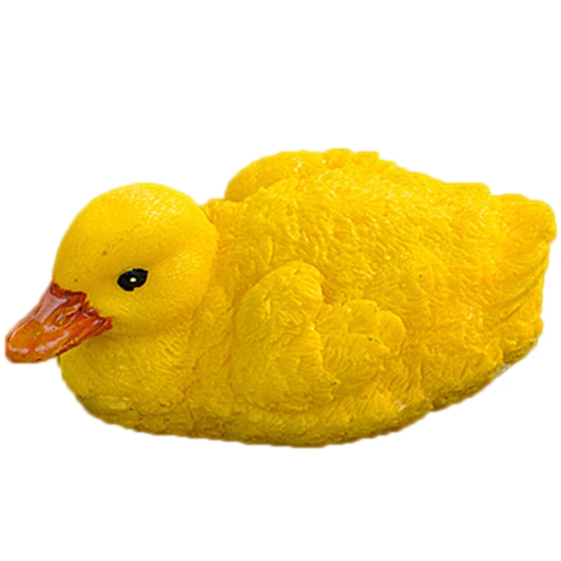 

2 Pcs Artificial Floating Resin Yellow Ducks For Pool Lawn Home Garden Decoration Simulated Ornament