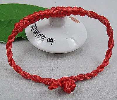 

Red Cord weaving blessing Tibetan Buddhism Bracelet