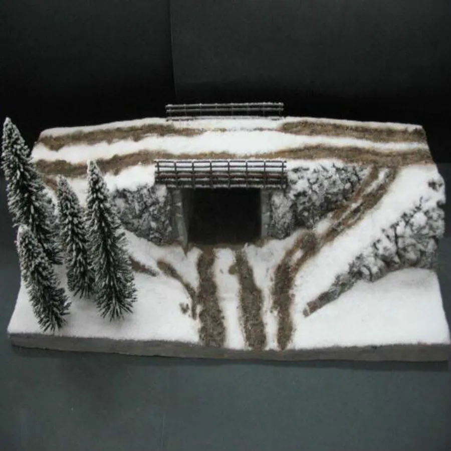 snow model train layout (8)