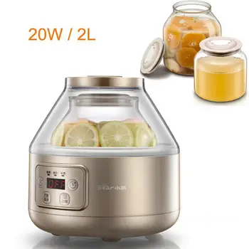 

icrocomputer Control Enzyme Machine Rice Wine Machine 20W 2L Glass Yogurt Maker Fully Automatic Dried Enzyme 220-240V