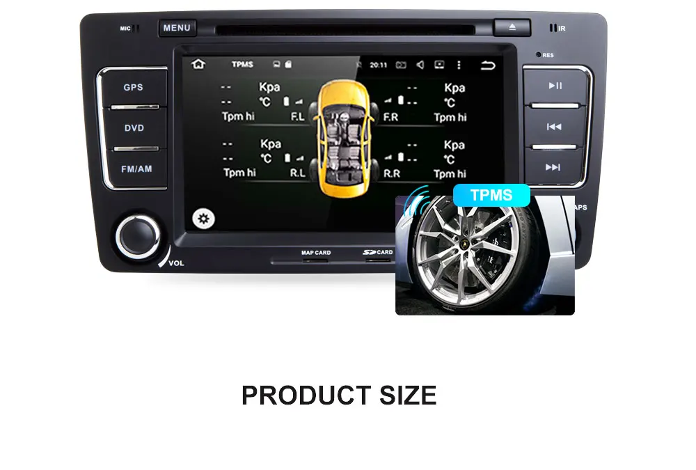 Flash Deal Car Multimedia player GPS Autoradio 2 Din 7 Inch For SKODA Octavia 2009-2013 Bluetooth FM Radio RDS WIFI DVR SD 19