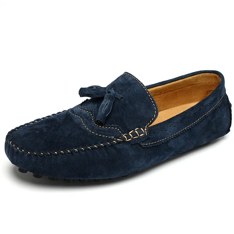 MIYAGINA Men's Flat Shoes Handmade Genuine Leather Men Casual Shoes