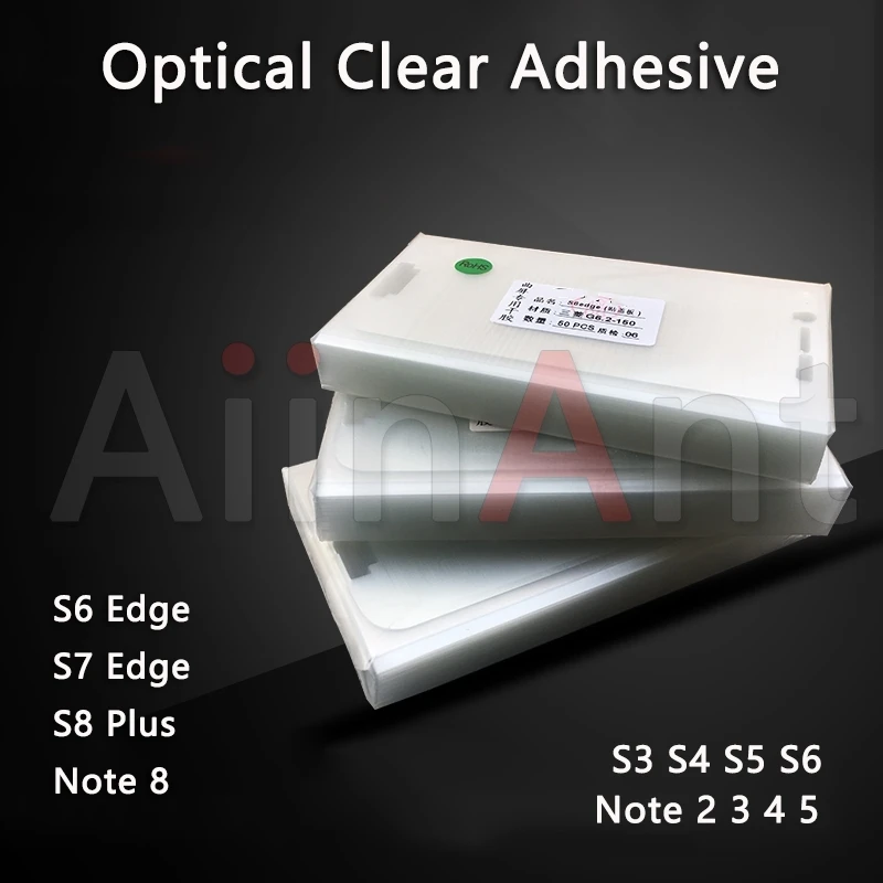 Для Samsung Galaxy S3 S4 S5 S6 S7 Edge S8 Plus ЖК экран стеклянный дисплей оптический прозрачный