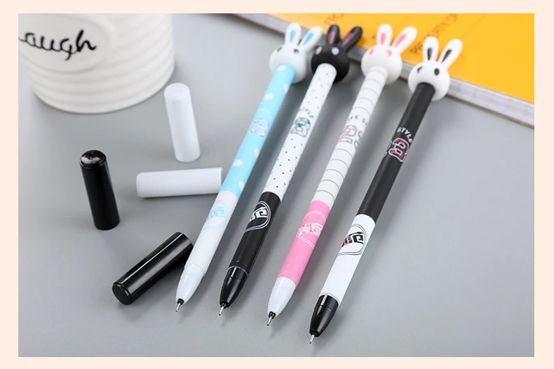 Kawaii подключаемый кролик 1 шт. 0,38 мм Лидер продаж гель стираемая ручка прекрасный подарок для сувенира школьные канцелярские принадлежности