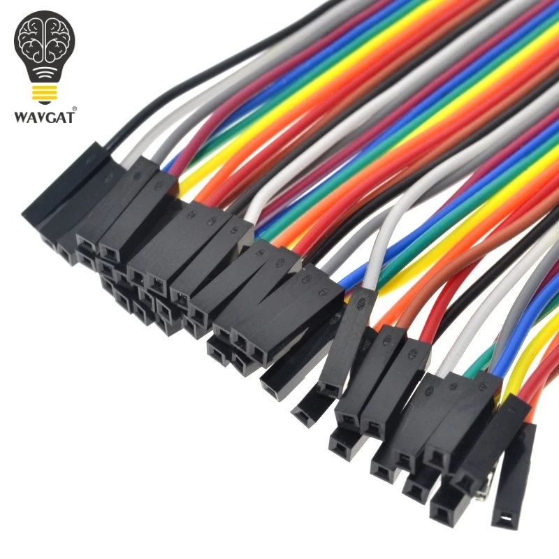 SUQ 40 шт. Dupont 10 см Мама мама (F F) перемычка провод ленточный кабель для Arduino|jumper wire|jumper