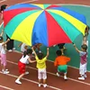 2-6M Diameter Outdoor Camping Rainbow Umbrella Parachute Toy Jump-Sack Ballute Play Interactive Teamwork Game Toy For Kids Gift ► Photo 1/6