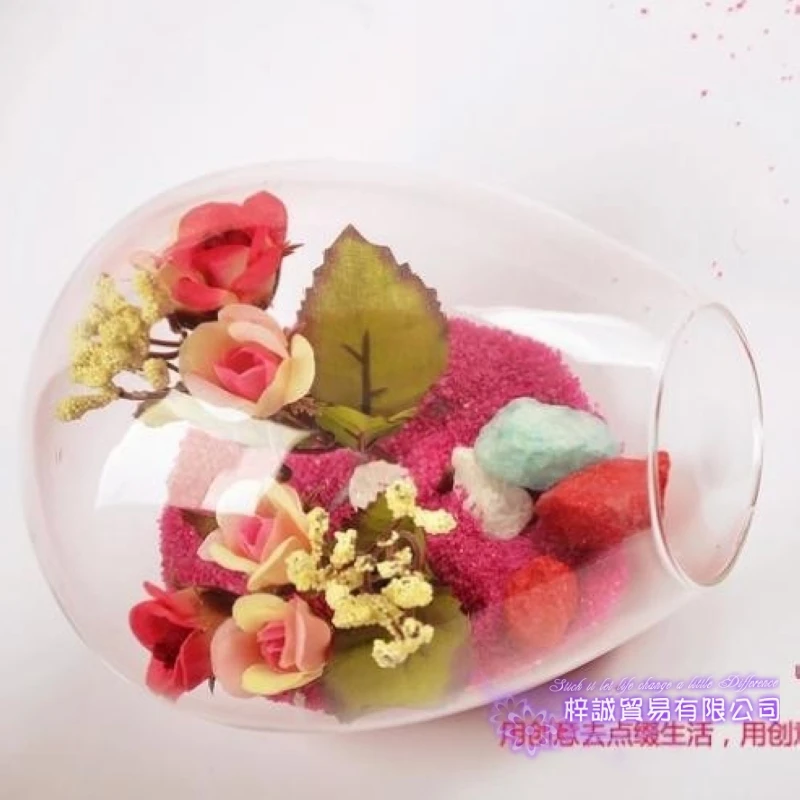 Round Vase Terrarium Glass Pots Flower Pot Vases Tabletop Wedding Decoration Blow | Дом и сад