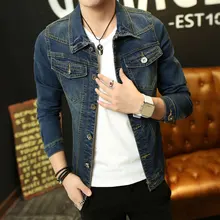 TIGER KNIFE 2017 fashion men’s cotton denim Jackets man jean jacket coat casual denim jacket M-3XL factory