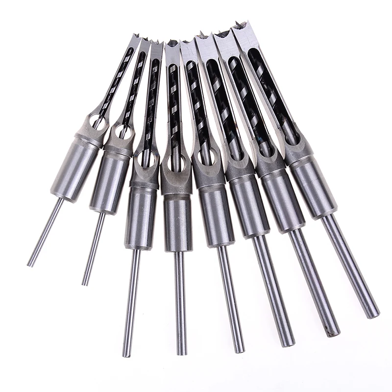 6-12.7mm Square Hole Saw Auger Drill Bit Mortising Chisel Woodworking Tools