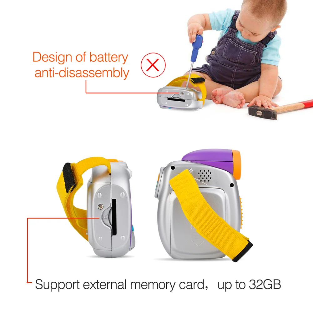 

Kids Camera DVC-7CAM Kids Digital Video 5.0Mega High-definition Camera Children Birthday Gifts New Arrival