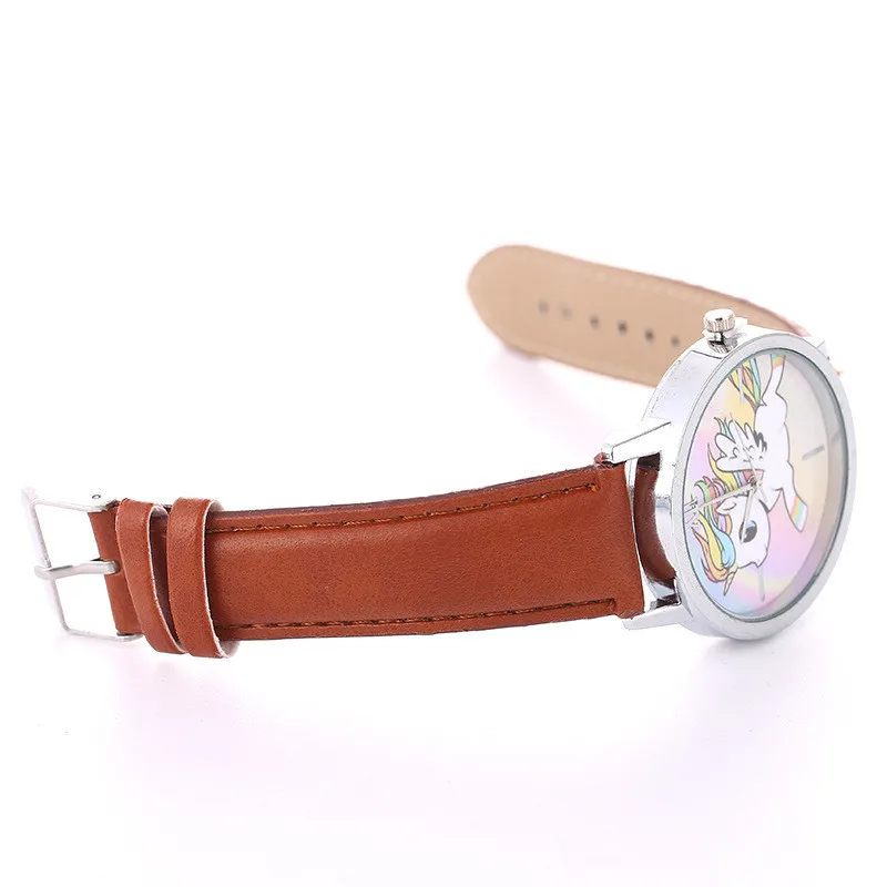 Новые дизайнерские Детские Мультяшные модные часы с единорогом, кварцевые детские наручные часы для мальчиков и девочек, студенческие часы Relogio Kol Saati