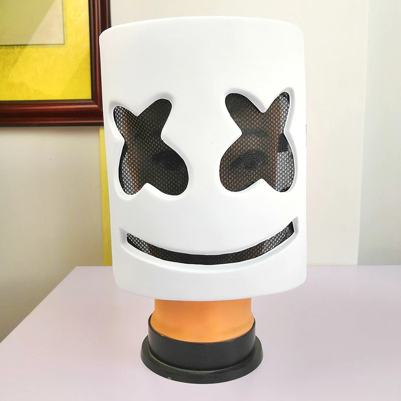 Косплей маска реквизит DJ Marshmello маска Аксессуары для маскарада на Хеллоуин DJ электронные слоги вечерние для взрослых детей Cos