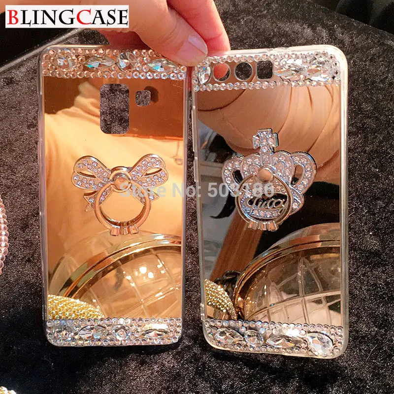 

For Huawei P8 P9 P10 Plus P20 P30 Lite Mate 20 10 Pro 3 3i 4 P Smart 2019 Bling Diamond Mirror Soft case Rhinestones Cover