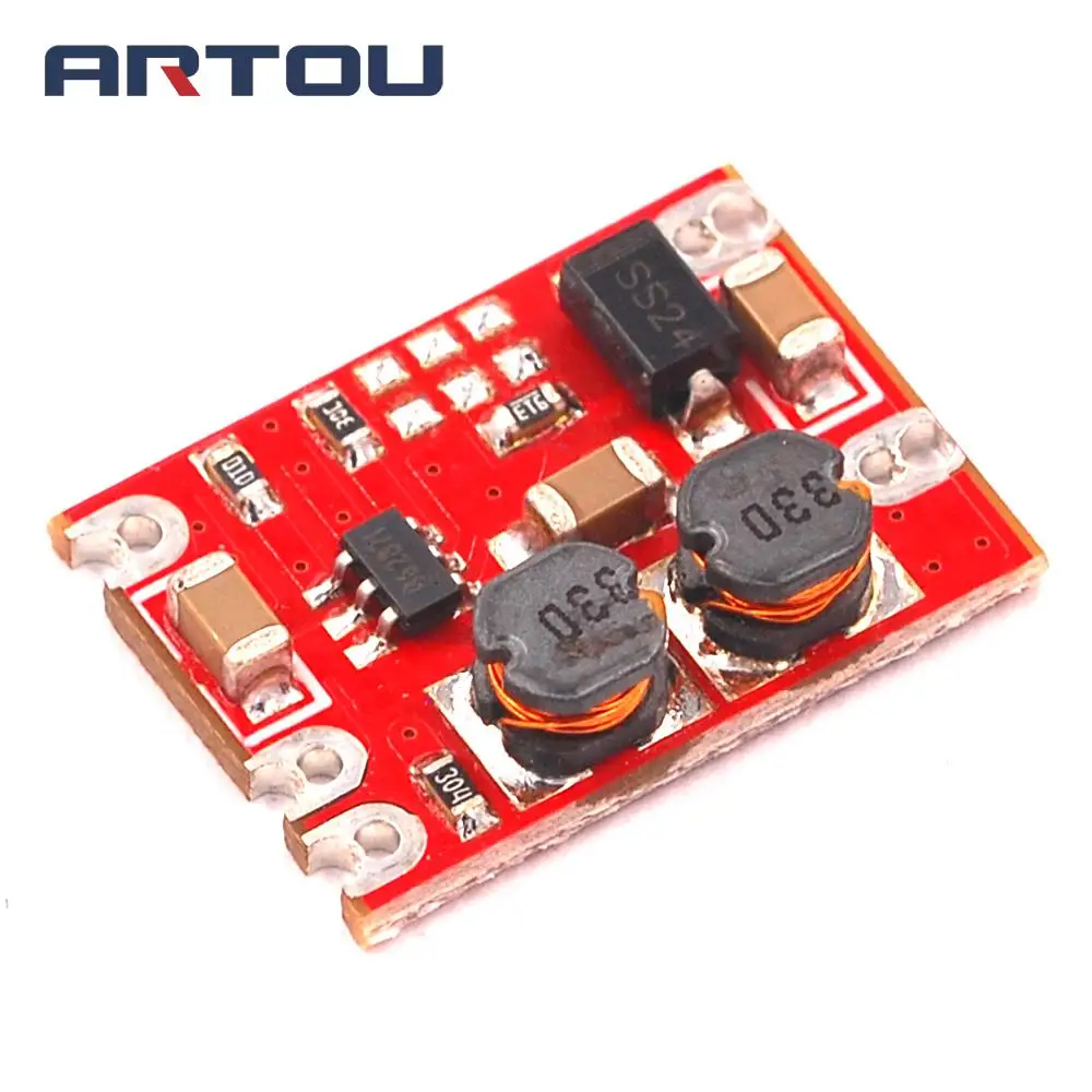 

DC-DC Automatic Buck Boost Power Module Step Up and Down Board Input 3-15V Output 5V Electronic DIY PCB