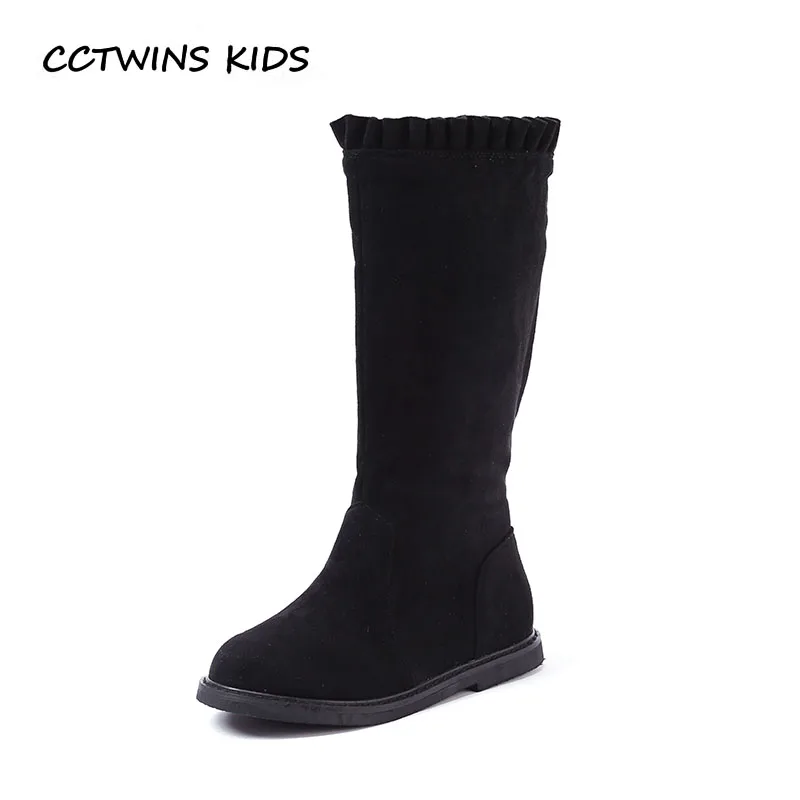 

CCTWINS KIDS 2018 Winter Baby Girl Knee High Boot Children Fashion Genuine Leather Shoe Toddler Brand Warm Boot H035