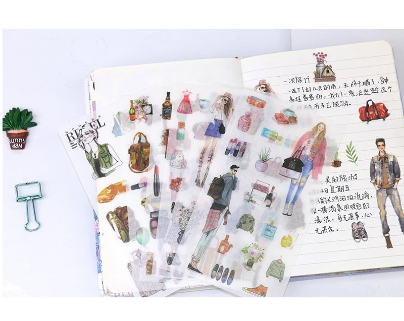 Kawaii Ablum стикер s аниме девушка наклейка с мобильным телефоном ежедневник дневник Скрапбукинг детские наклейки пакет Детские Классические игрушки 6 листов