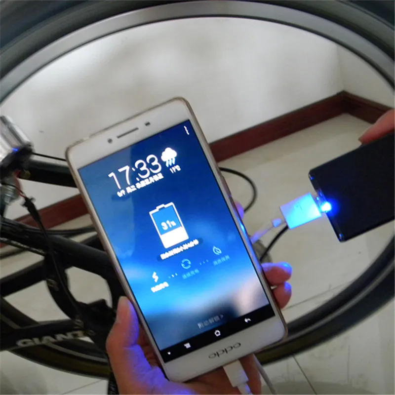 Clearance Inventory Handling Bike Lights Aluminum Alloy Headlights Taillights MTB Bicycle Lights Friction Generator Charging Lighting 3