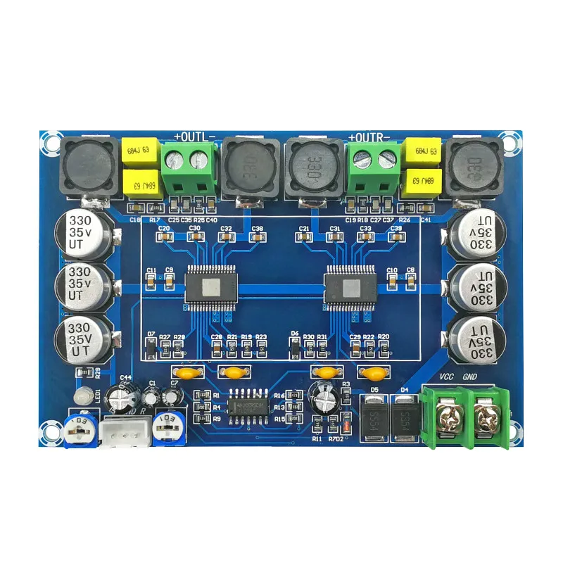 Aiyima Новый TPA3116D2 аудио усилитель доска Amplificador двухканальной Высокая Мощность цифровой усилитель доска 150 Вт * 2