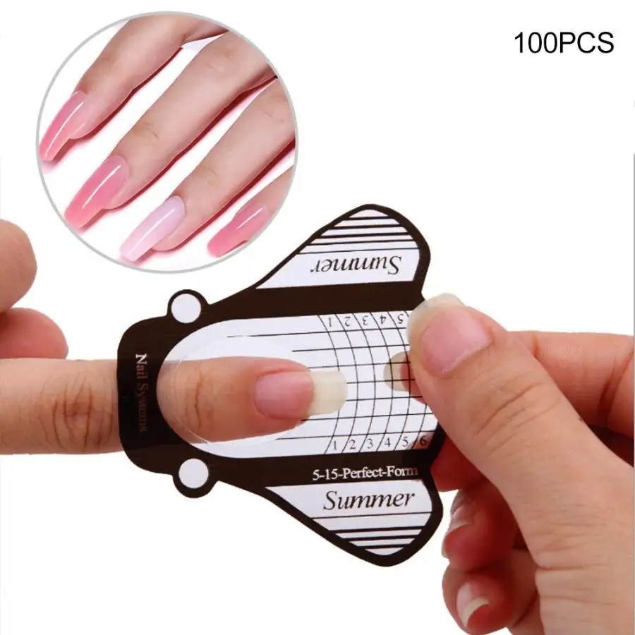 100 шт. Типсы для наращивания ногтей УФ гель|Форма ногтей| |