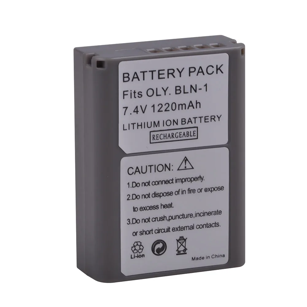OM-D E-M1 Cargador de bater/ía para Olympus BLN1 y Pen F PowerTrust BLN-1 Pen E-P5 OM-D E-M5 Mark II OM-D E-M5