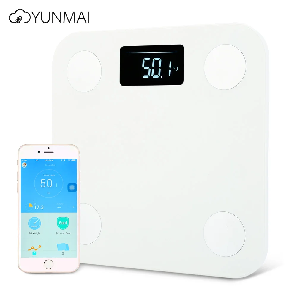 

Original YUNMAI Body Fat Smart Scales Color LED Digital Weight Bluetooth Body Fat Percentage Household APP Scale Mini Premium