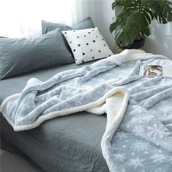 

New 150x200CM Plaid Super Soft Cozy Velvet Plush Throw Blanket Line Art Sherpa Blanket for Couch Throw Travel Dropship