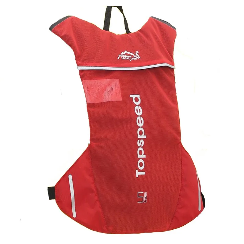 5L бегущий гидратационный рюкзак для женщин и мужчин, спортивный рюкзак для бега, Беговая сумка для марафона, сумка без воды 8 - Цвет: 2L red
