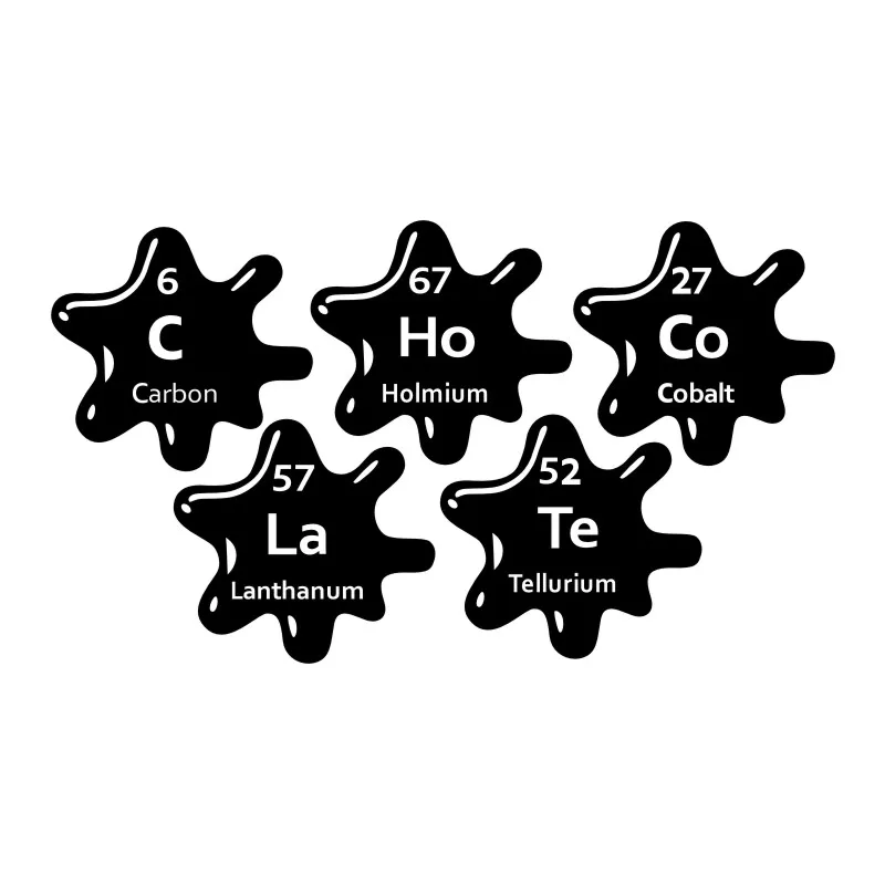 Chocolate Wall Decals Words Chemical Elements Kitchen Wall Stickers Cafe Bar Decoration Vinyl Sticker Home Decor Vinyl Art Wall