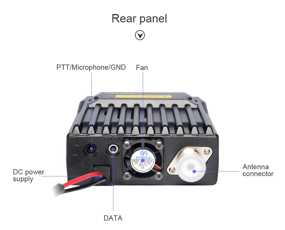 Портативная рация Zaston MP380 VHF 136-174MHz UHF 400-480MHz Двухдиапазонная Мобильная радиостанция, Дальняя дальность, автомобильная Мобильная радиостанция, приемопередатчик