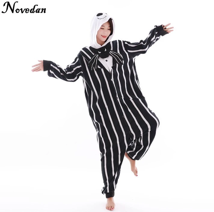 Neue Albtraum Vor Weihnachten Jack Skellington Skeleton Anime Pyjamas Pyjama Cosplay Kostume Erwachsene Onesies Halloween Kostum Cosplay Costume Halloween Costumecostume Adult Aliexpress
