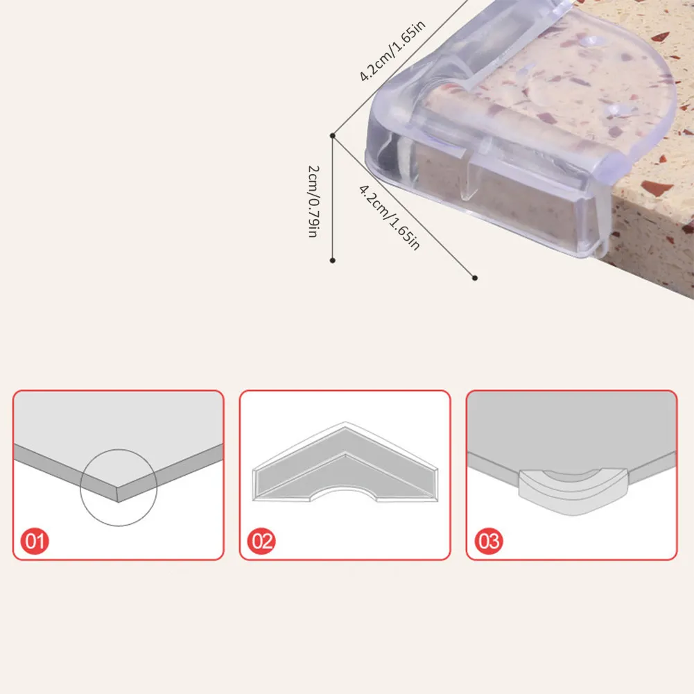 Накладка на углы Детский прозрачный смайлик анти-столкновения угол защиты детский стол угол безопасности