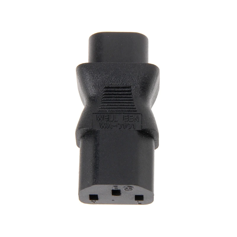 

IEC 320 C13 3-Pin Female To C8 2-Pin Male Straight Power Plug Converter Adapter
