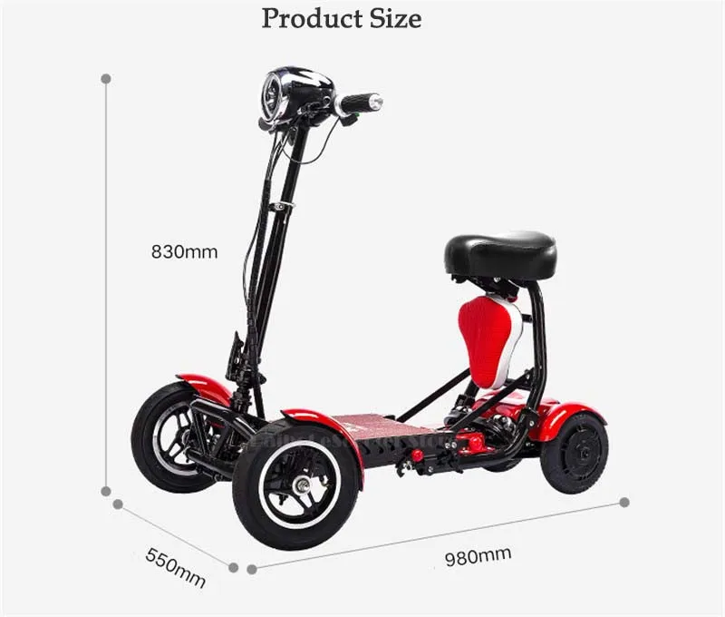 Discount Daibot Electric Scooter For Disabled Four Wheel Electric Scooters Double Drive 250W*2 Folding Electric Scooter For Elderly 11 Discount Daibot Electric Scooter For Disabled Four Wheel Electric Scooters Double Drive 250W*2 Folding Electric Scooter For Elderly 11