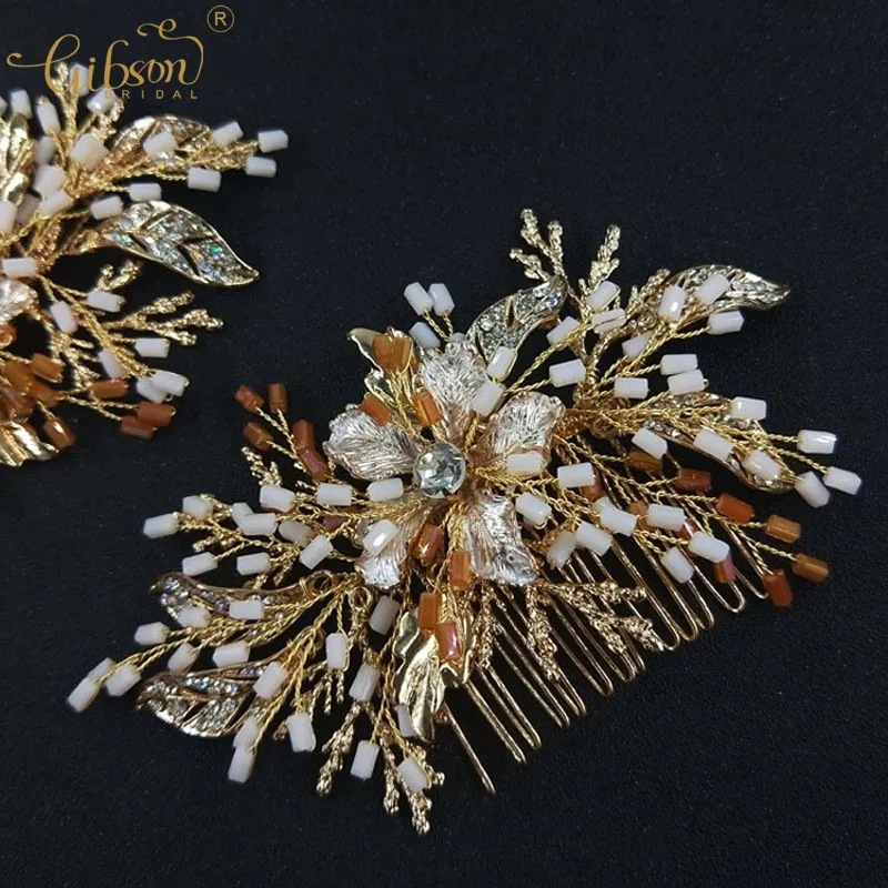 

Gorgeous Hair Comb Tubular Beads Bridal Hair Ornaments Combs Hair Accessories For Women Wedding Headpiece Jewelry