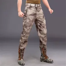 Унисекс осень зима брюки, тактические акулы кожи софтшелл военная армия водоотталкивающие термо камуфляж флис брюки
