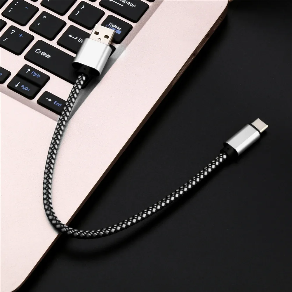 0,3 M type C кабель для телефона нейлоновый Прочный Плетеный кабель type-C 3,1 кабель для зарядки и синхронизации данных универсальный телефонный кабель# YL5
