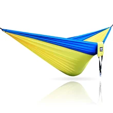 Синий желтый синий гамак 300*200 см 210 T нейлоновая уличная мебель