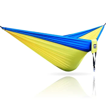 

Blue Yellow Blue Hammock 300*200cm 210T Nylon Outdoor furniture