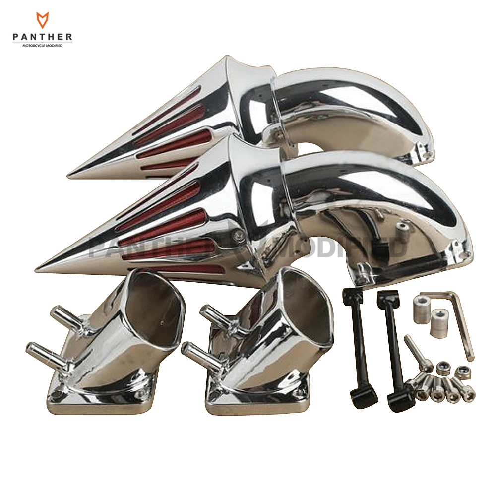 

Chrome Aluminum Motorcycle Spike Air Cleaner Kit Intake Filter case for Suzuki Boulevard M109 All Years