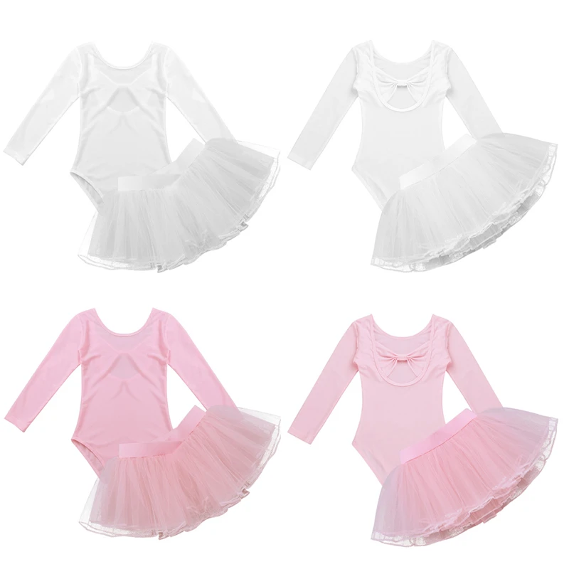 Комплект балетной пачки для девочек, балетная юбка с бантом на спине ...