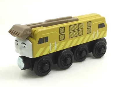 

Diesel 10 Wooden Trains Magnetic Connector Magnetic Tailsor Trains Compatible with Brio Train Tracks Railway Locomotives Toy