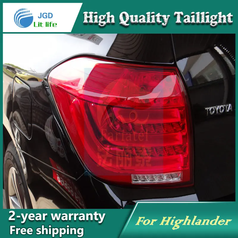 

Car Styling Tail Lamp for Toyota Highlander 2012 Tail Lights LED Tail Light Rear Lamp LED DRL+Brake+Park+Signal Stop Lamp