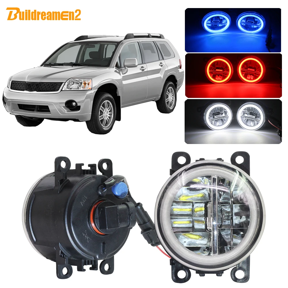 

Buildreamen2 Car H11 LED Bulb 4000LM Fog Light Angel Eye DRL Daytime Running Light 12V For Mitsubishi Endeavor 2006-2011