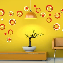 DIY наклейки-круги украшения для закрытых помещений стерео Съемные 3D художественные настенные наклейки Pegatinas де Pared наклейки Muraux Pour Enfants
