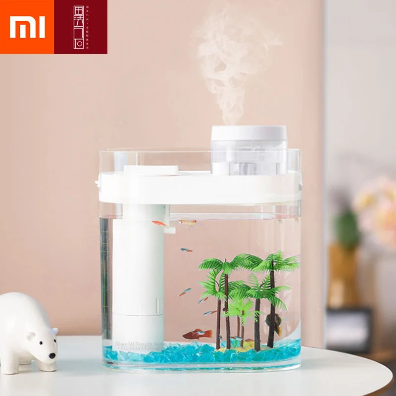 Xiaomi Mijia HFJH геометрический аквариум Aquaponics экосистема специальный USB Настольный увлажнитель для дома и офиса