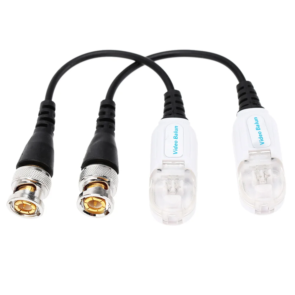 10Pairs 20Pieces CCTV Video Balun Anti-thunder Twisted Passive Video BNC Passive Video Balun Transceiver CAT5 UTP Adapter